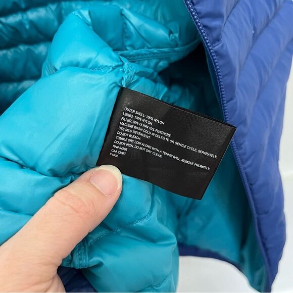 Bernardo Goose Down Filled Puffer Vest Blue Size XL Zip Up Warm - Picture 6 of 6